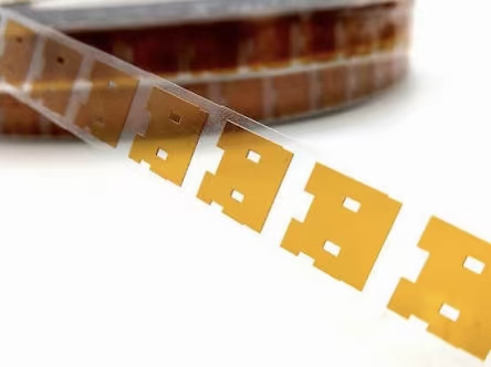 Precision kiss-cut high-temperature polyimide masking discs and dots supplied on continuous easy-release liners