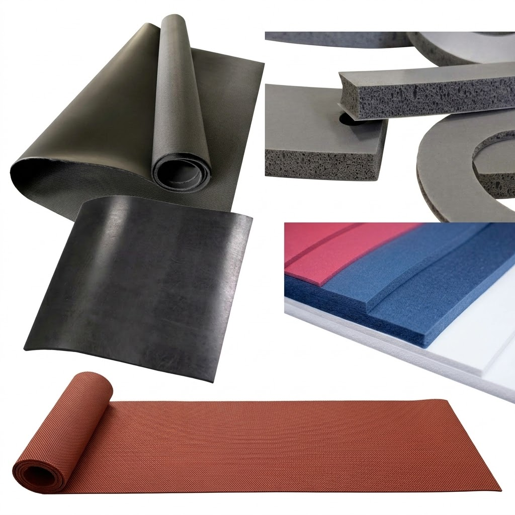 Extreme temperature and UL94 V-0 flame-retardant silicone foam sheets and thin solid silicone rubber membranes