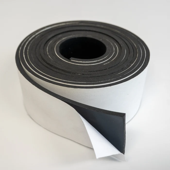 Precision substrate pre-taping and adhesive backing process applying double-coated transfer tape to raw foam and insulation materials